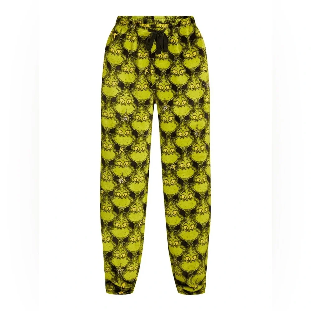 Dr. Seuss Grinch Superminky Fleece Sleep Pants Men’s Small - Picture 3 of 13